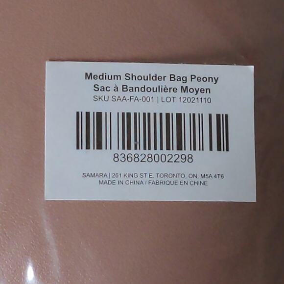Samara Medium Shoulder Bag Peony (Pink) - One Size - NWT - Picture 5 of 5